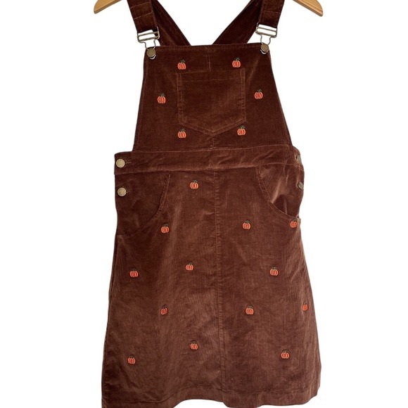 NWT Kiel James Patrick Embroidered Cottagecore Jumper Corduroy Overall Dress S - Picture 2 of 8